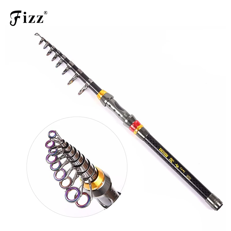 

Portable Lightweight Telescopic Fishing Rod High Carbon Fiber Fishing Pole 1.8 2.1 2.4 2.7 3.0 3.6M Fishing Tackle