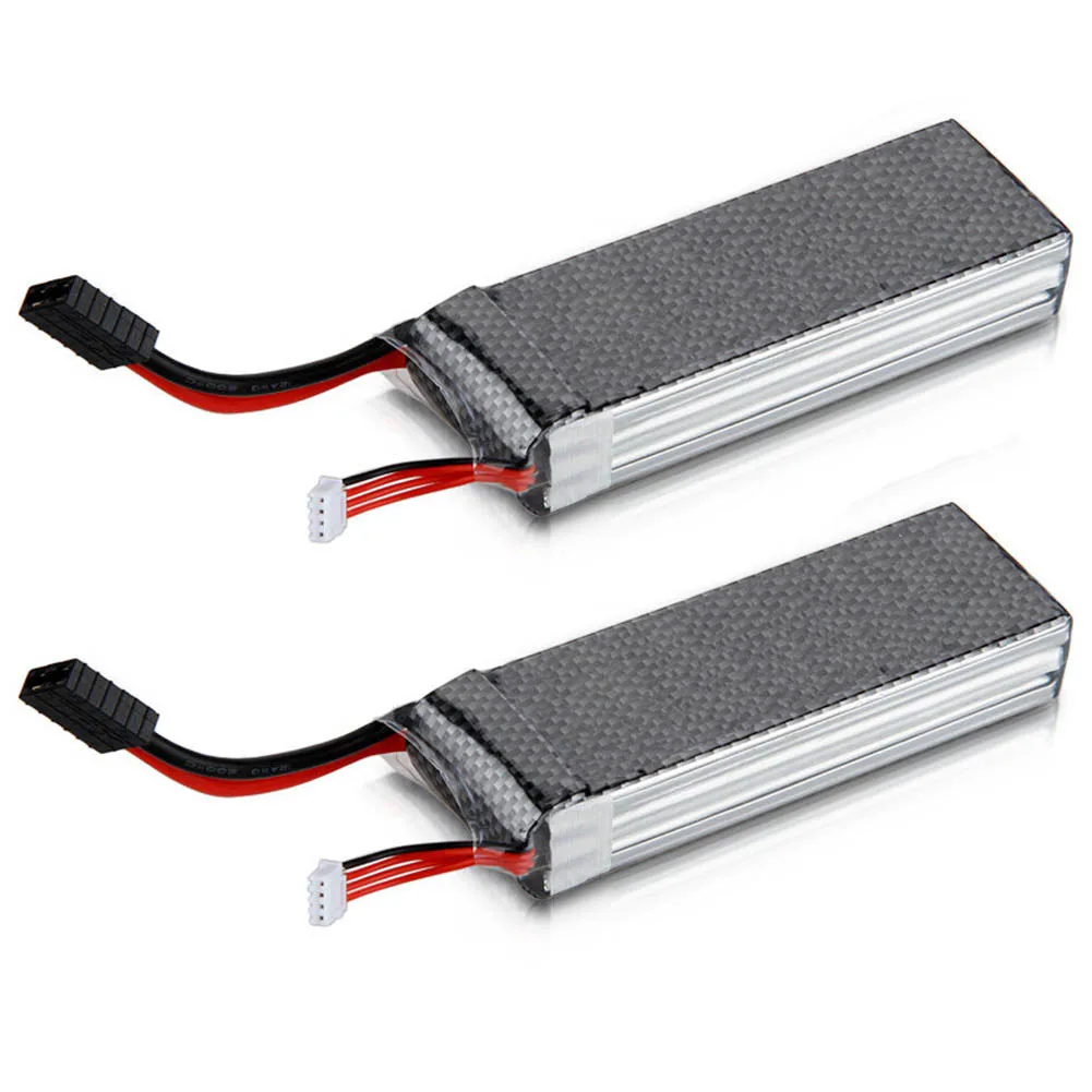 

2* 11.1V 5500mAh 3S 35C Lipo Battery TRX Connector for RC Car Truck Boat