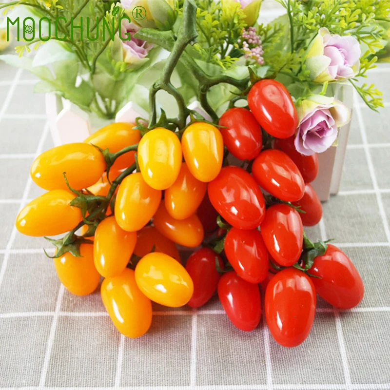 32 шт./упаковка Декоративные искусственные фрукты помидоры вишни|Искусственные