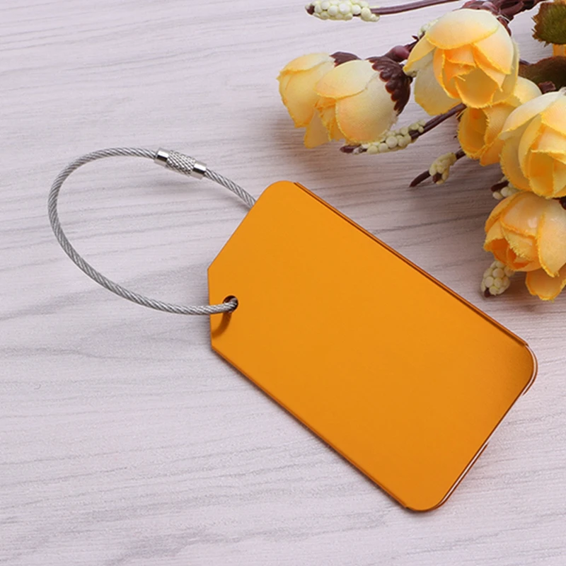 

Aluminium Metal Travel Luggage Tag Baggage Suitcase Bag Name Address ID Label
