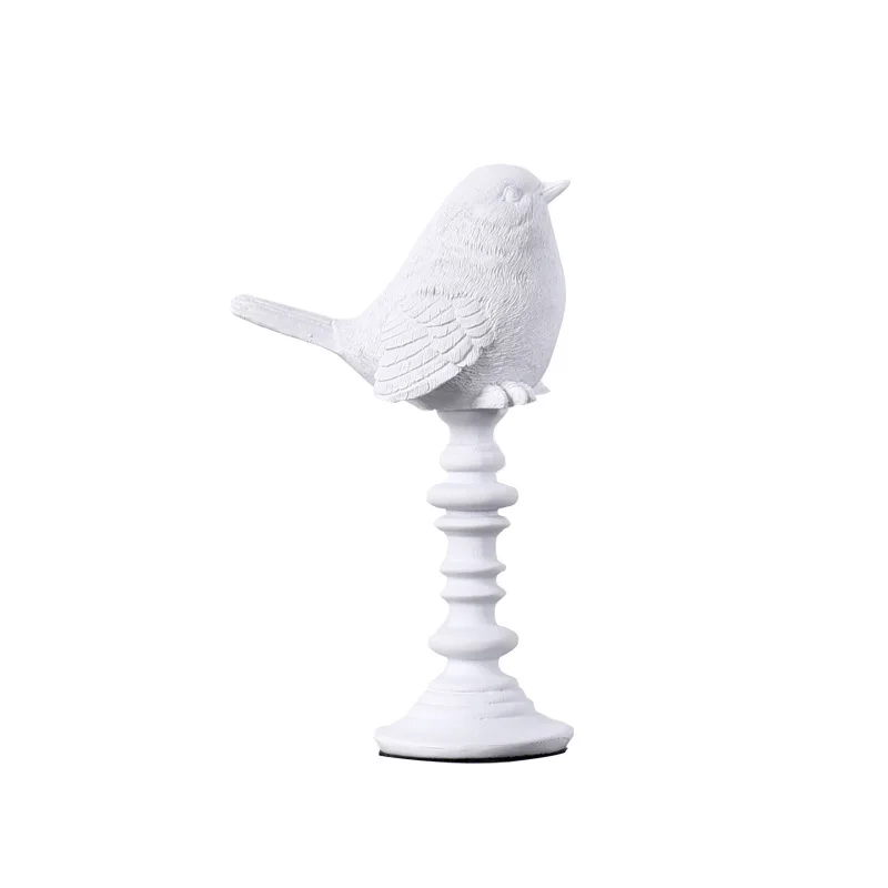 VILEAD 4 стиля смолы фигурки птиц скандинавские абстрактные ремесла творческие украшения для дома Hogar вход ТВ шкаф Настольный - Цвет: White 31cm