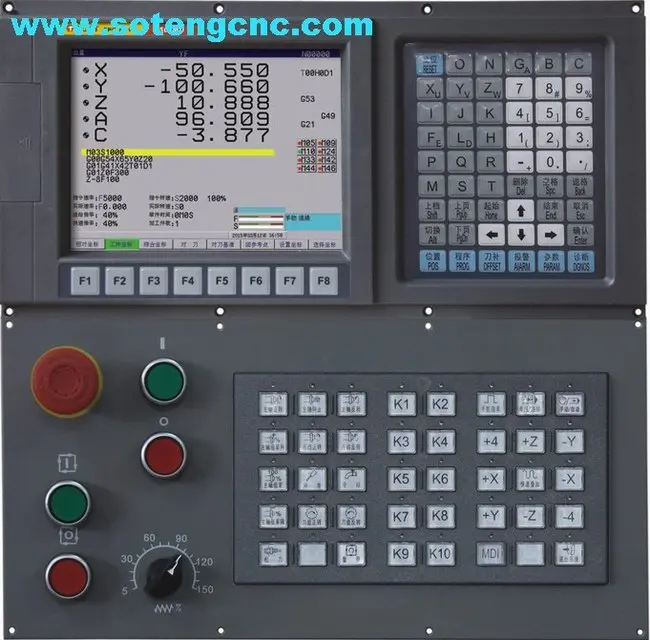 

5Axis 8'' Colourful LCD,Open PLC CNC Router Engraving Controller System