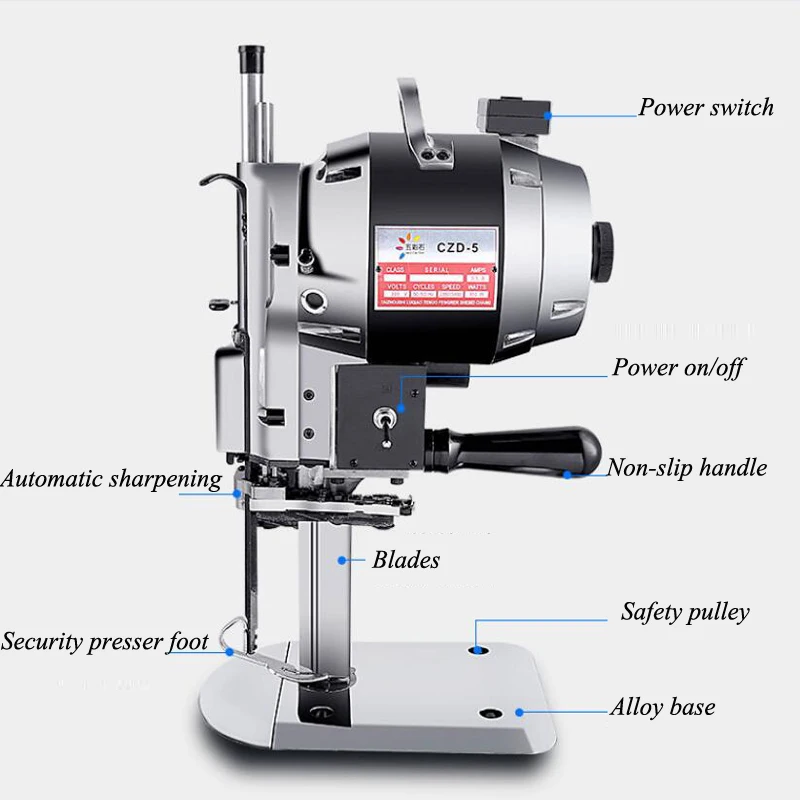 Электрический резак электрическая машина для резки ткани вертикальный прямой нож ножницы резак для ткани CZD-5
