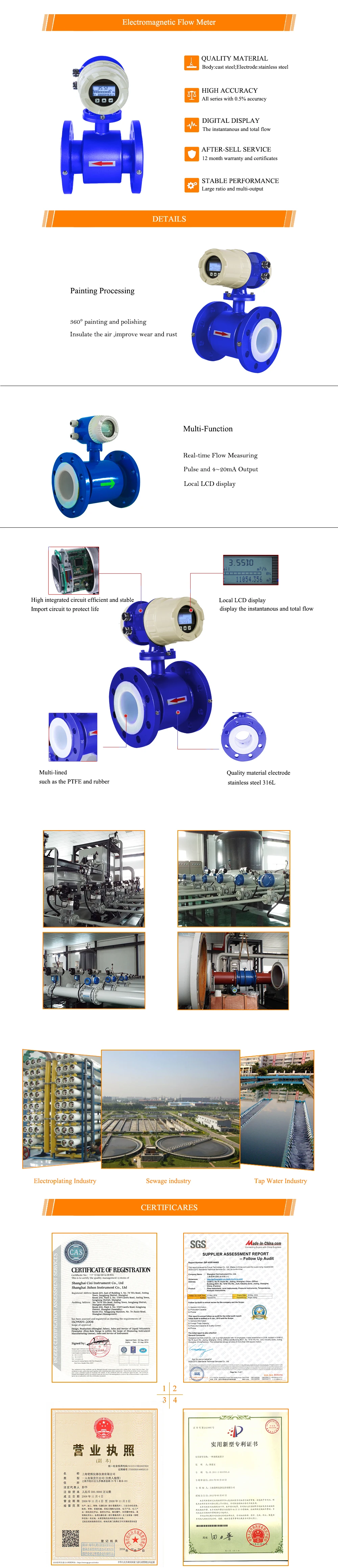 electromagnetic flow meter 1