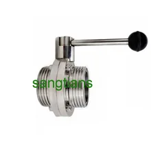 3/" SS 304 Дроссельный клапан, резьбовой Дроссельный клапан, ручной, из нержавеющей стали Дроссельный клапан, санитарный Дроссельный клапан