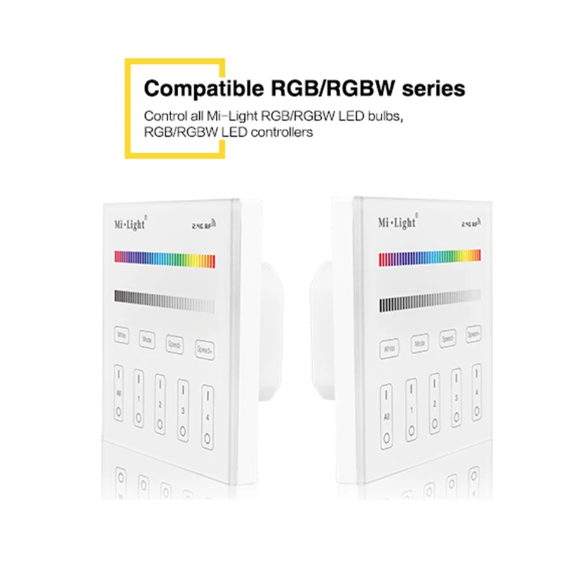 Mi светильник T3 AC220V 4 зоны RGB/RGBW и яркость dim mi нг Smart Панель пульт дистанционного управления для Светодиодные полосы mi. Светильник лампы или