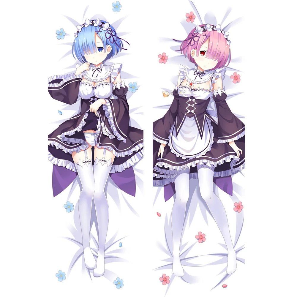 Re: Zero Dakimakura Re: жизнь в другом мире от Zero Rem Наволочка Чехол