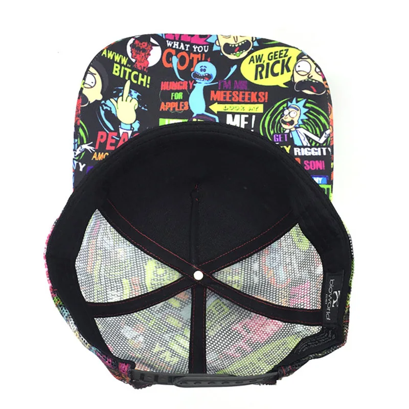 Rick and Morty сетчатая шапка г-н Meeseeks Whimsy регулируемая бейсболка хип хоп Snapback кепки s шапки