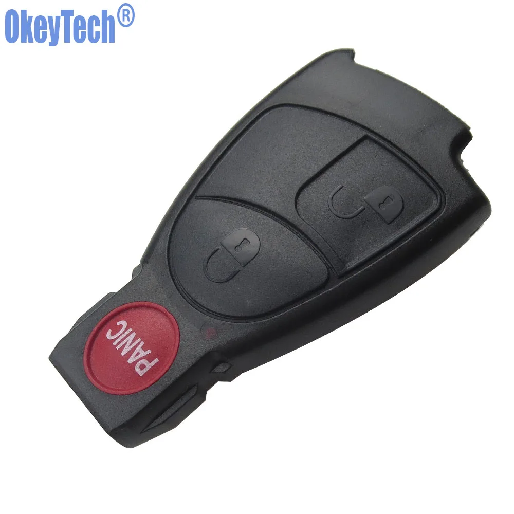OkeyTech Replacement 3 Buttons Car Remote Key Shell For Mercedes Benz B C E ML S CLK CL 3B 3BT Auto Fob Case Cover Free Shipping