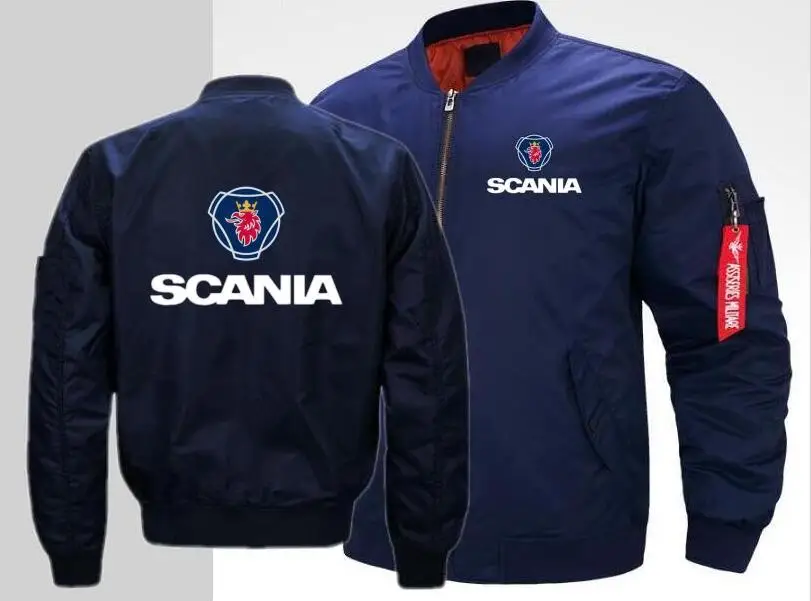 2019 для мужчин's автомобиль SCANIA куртка лётчика бомбардировщика утолщаются