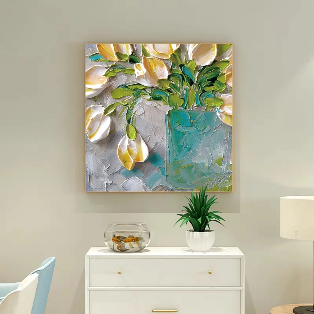 

Laeacco Canvas Calligraphy Painting Watercolor Wall Artwork Abstract Graffiti Floral Posters and Prints Home Living Room Decor