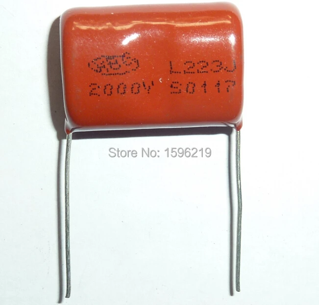 20pcs CBB capacitor 223 2000V 223J 2KV 0.022uF 22nF P24 CBB81 Metallized Polypropylene Film Capacitor | Электронные компоненты