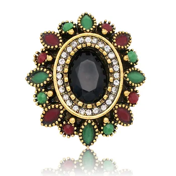 

KZ3335 Fashion Beauty Vintage Stone&Rhinestone flowers 30mm snap buttons fit DIY 18MM snap jewelry wholesale