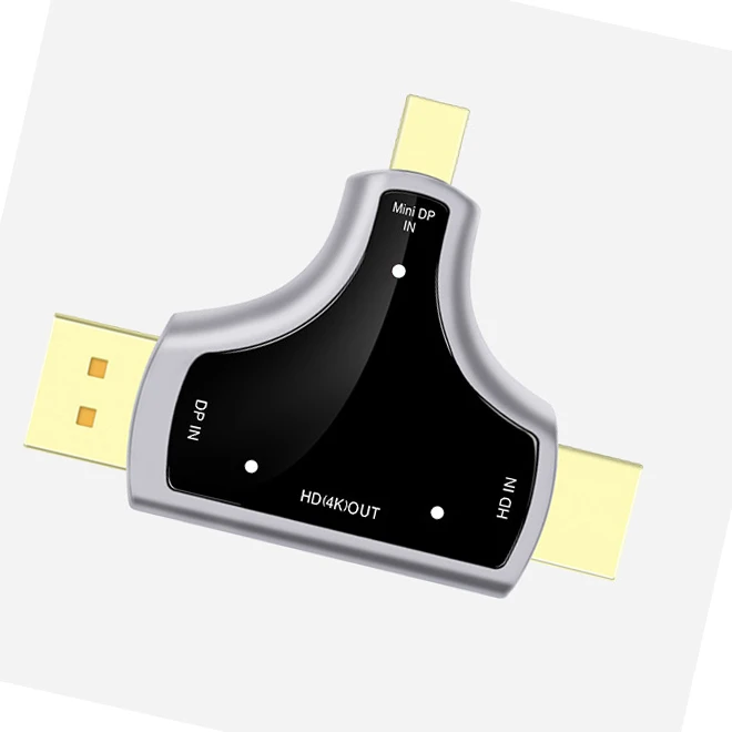 3 в 1 многофункциональный конвертер поддерживает 4K HDMI+ DP+ MINI DP к HDMI 4K x 2K выходной сигнал адаптер конвертер для Macbook