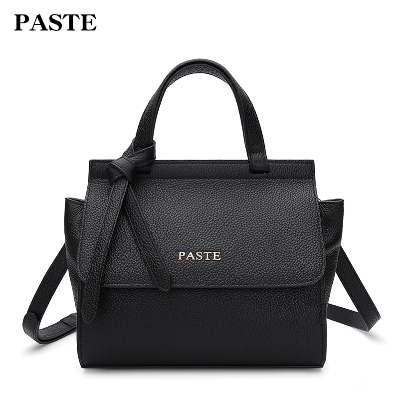 

PASTE Female First layer cowhid Totes Women Shoulder bag Leather Messenger Bags fashion Satchel bag Handbags Crossbody bags