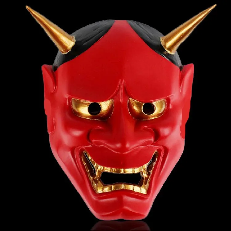 

Wisdom Noh mask Peking Opera mask dance performances theme wedding party decoration props Edition grade resin mask red mask