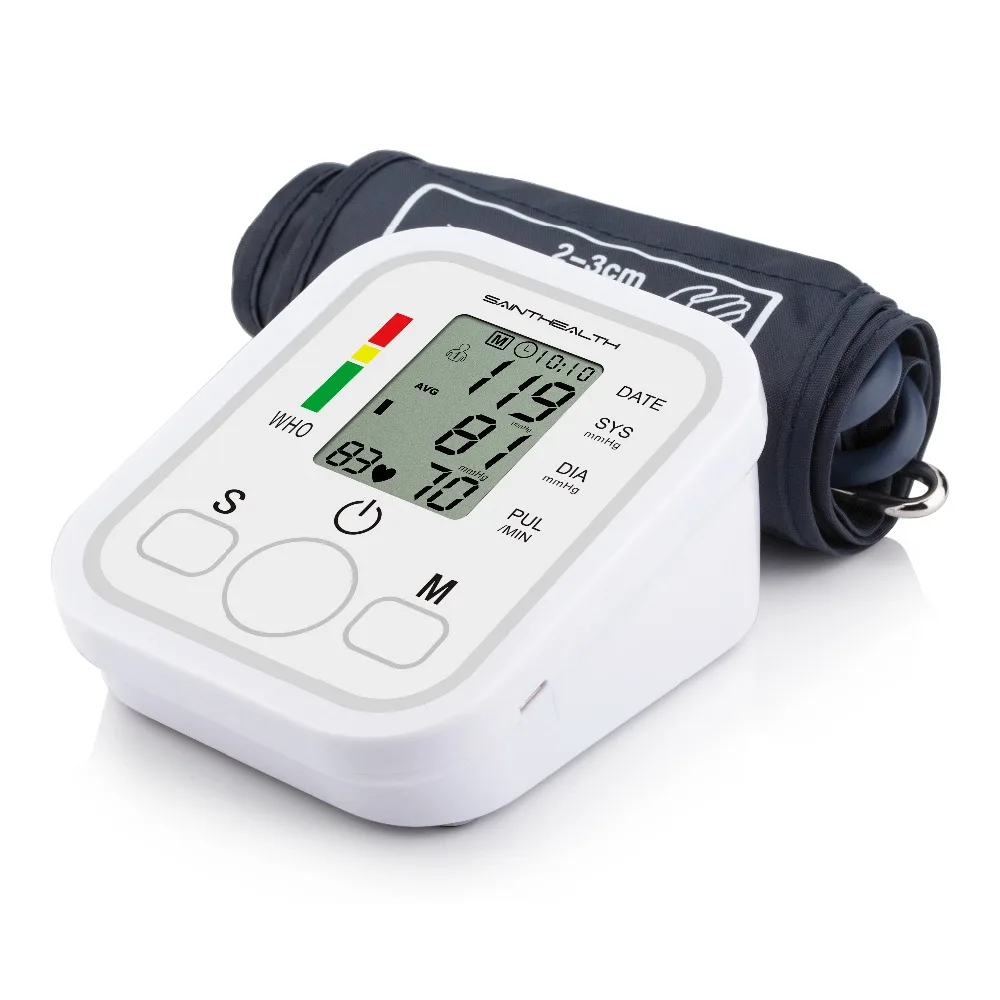 Автоматический цифровой рычаг Монитор артериального давления BP Сфигмоманометр манометр тонометр для измерения артериального давления