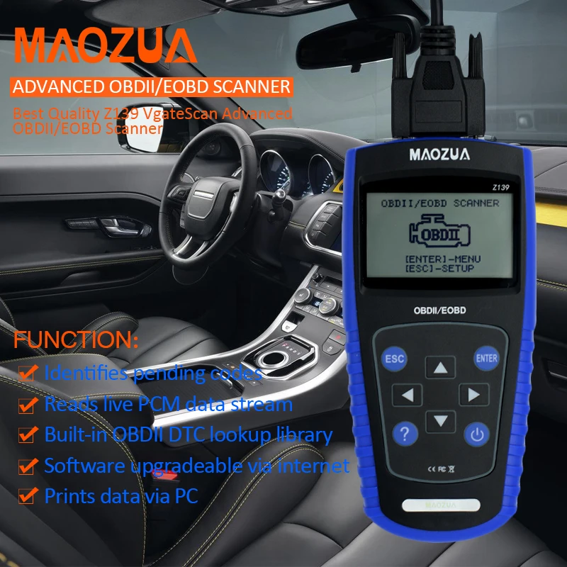 Auto Scan Tool MAOZUA Z139 OBD2 EOBD Scanner Automotive Auto Diagnostic Tool Scaner better than VGATE VS600 ELM327 MS509 opel tech 2 com obd2 eobd auto diagnostic tool
