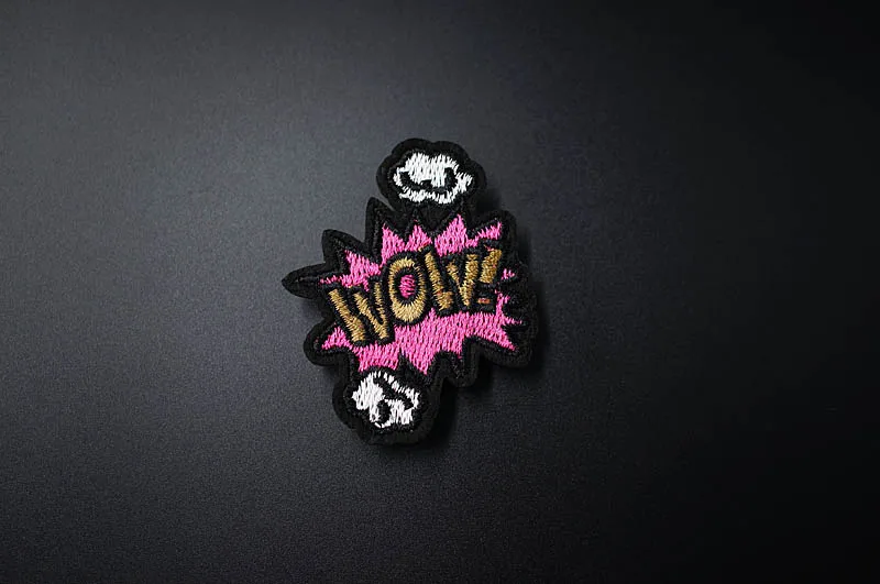 LOVE OOPS POW HEY Mend Patch Badges Embroidered Applique Sewing Clothes Stickers Garment Apparel Accessories Patches Badge