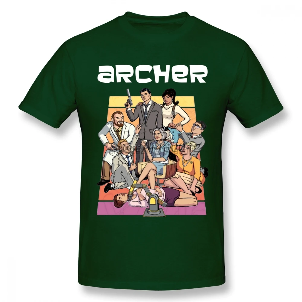 Danger Zone Archer T-shirt For Men Dropshipping Summer Short Sleeve Cotton Plus Size Custom Team Tee 4XL 5XL 6XL | Мужская одежда