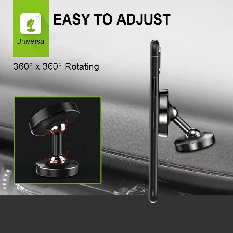 

1 Pcs Universal Magnetic Car Phone Mount Luminous 360 Rotation Car Dashboard Pnone Stand Holder QF66