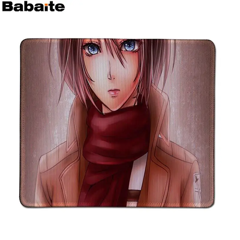 Babaite My Favorite Attack on Titan запирающийся край коврик для мыши большой коврик для мыши клавиатуры коврик - Цвет: Lock Edge18x22cm
