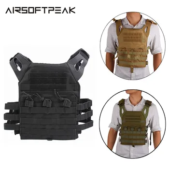 

600D Molle JPC Tactical Vest Simplified Version Military Chest Protective Plate Carrier Hunting Vest Airsoft Paintball Chest Rig