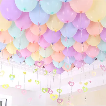 

5pcs 10inch 2.2g Macaron 50 Birthday Decor White Latex Balloons Gender Reveal Party Decoration Home Globos Wedding Party Balloon