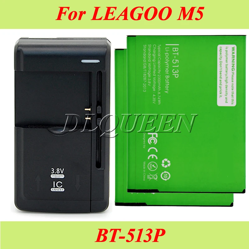 imágenes para 1 lot = 2 unids para leagoo bt-513p m5 batería 2300 mah batería batería acumulador akku + 1 unid universal cargador imágenes para 1 lot = 2 unids para leagoo bt-513p m5 batería 2300 mah batería batería acumulador akku + 1 unid universal cargador
