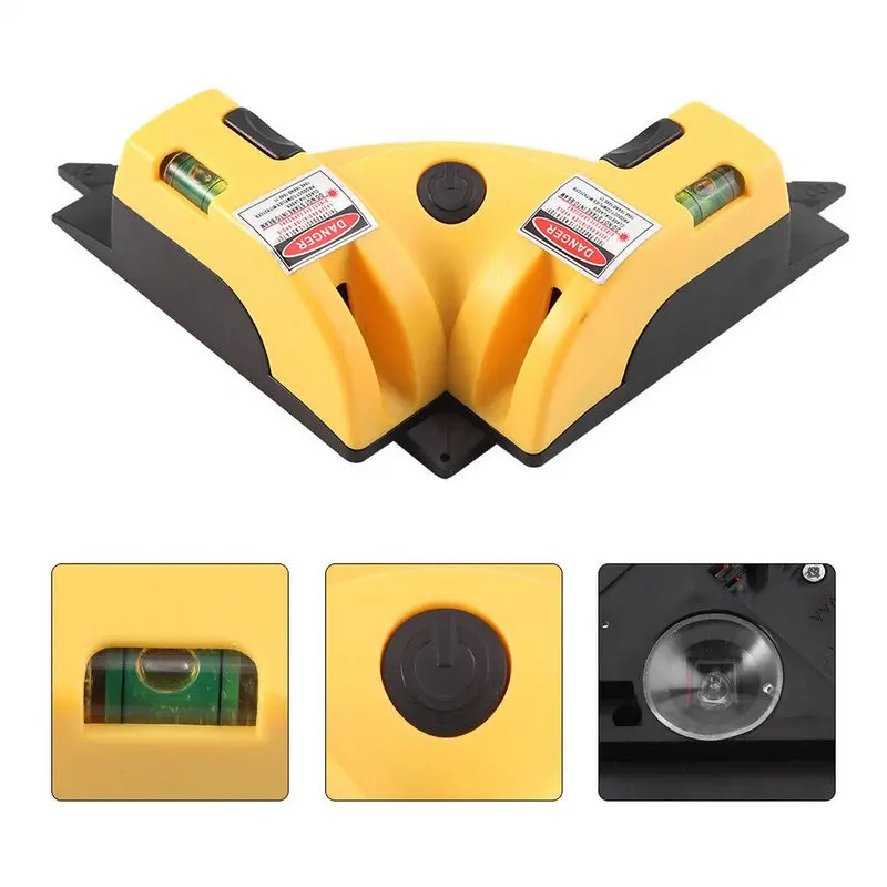 

Infrared laser level Right Angle 2 Line Red Laser Level Meter Vertical and Horizontal Level Tool Laser Measurement Tool