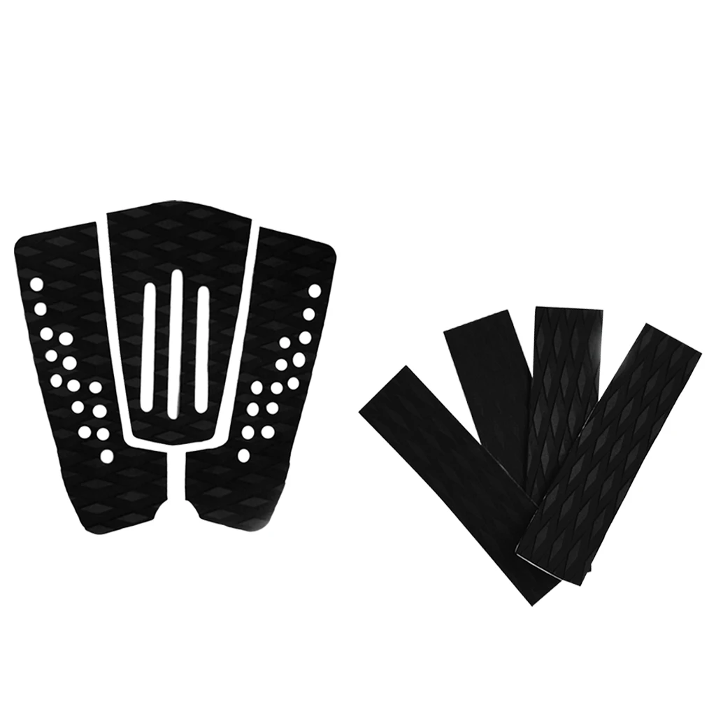 

7Pcs (2 Sizes) Adhesive EVA Surfboard Surf Boat Deck Traction Pad Tail Pads for Surfboard/kiteboard/skimboard/shortboard