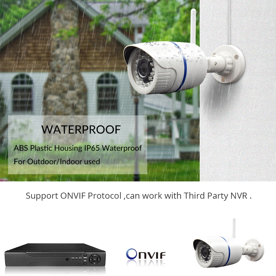 HD 1080P Wifi IP Camera Outdoor Wireless Home Security Camera Waterproof Audio Micro Bullet Camera CCTV Onvif Camera Camhi