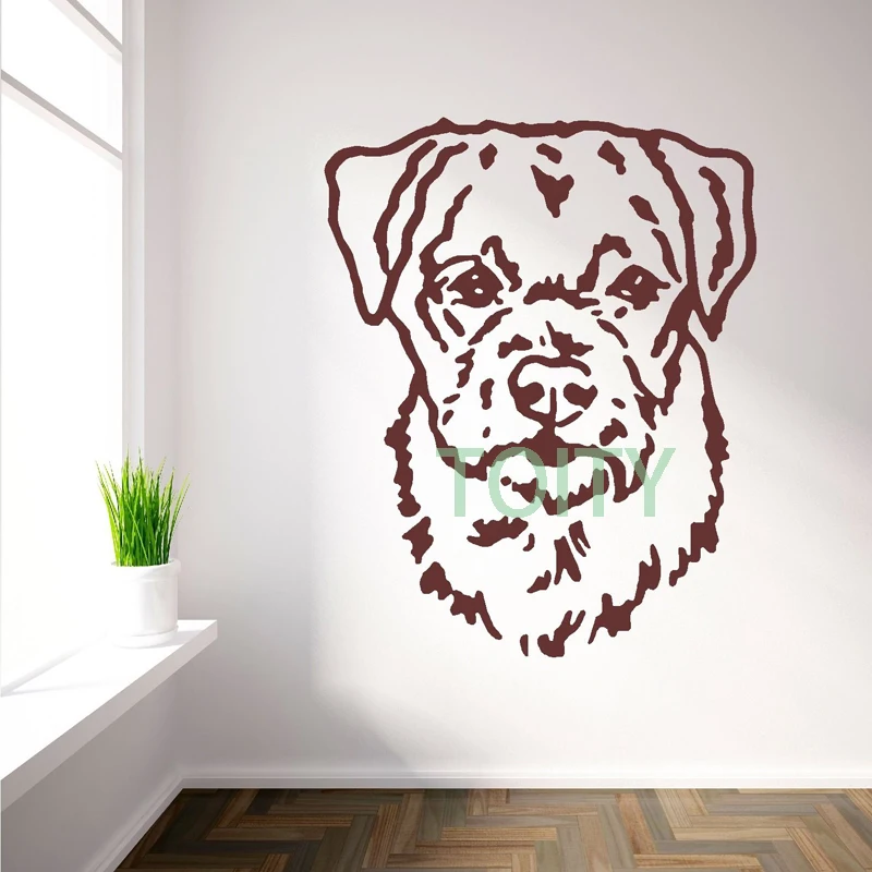 BORDER TERRIER DOG Wall Sticker Vinyl Decal Pet Poster Room Mural H70cm