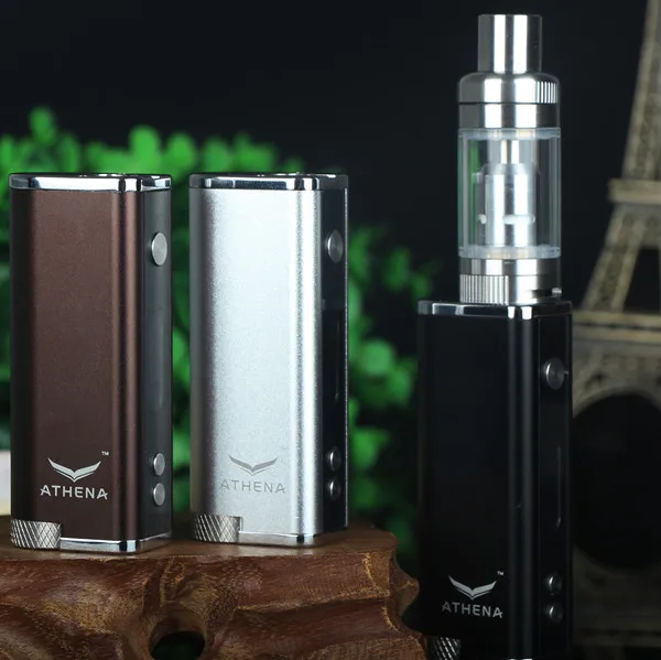 100% Original Athena 35W Box MOD starter kits electronic cigarette mod with E0S 40 atomizador and tophus drip tip