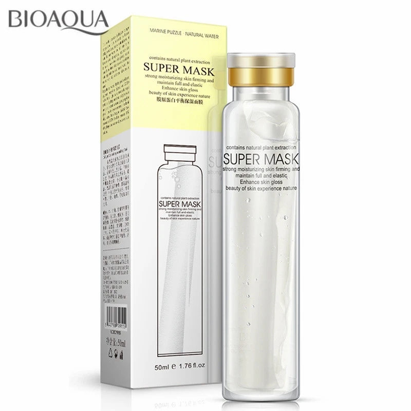 BIOAQUA/коллагеновая питательная маска отбеливающая для лица против морщин