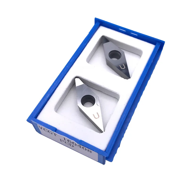 

1pc VCGT160408 VCMT160408 PCD CBN CNC Diamond Inserts Lathe Cutter Blade Turning Inserts