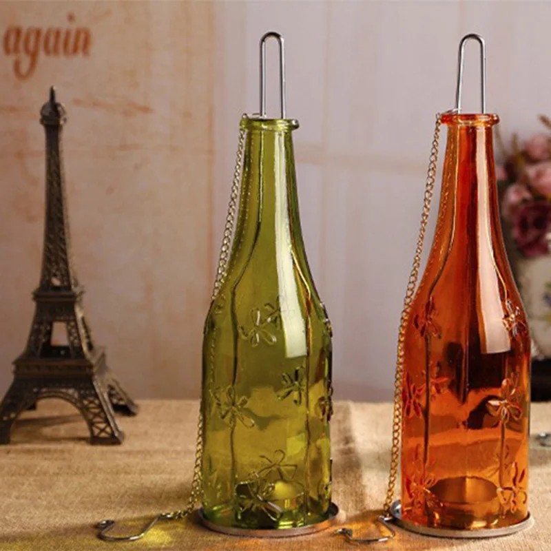 Eco friendly Recycle Wine Bottle Tealight Candle Holder Glass ... Eco friendly Recycle Wine Bottle Tealight Candle Holder Glass ...