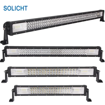 

SOLICHT 22'' 32'' 42'' 52'' 3 Rows Led Bar Off road Light For 4x4 OffRoad 4WD Truck ATV Uaz Boat Combo 12V Work Barra LED