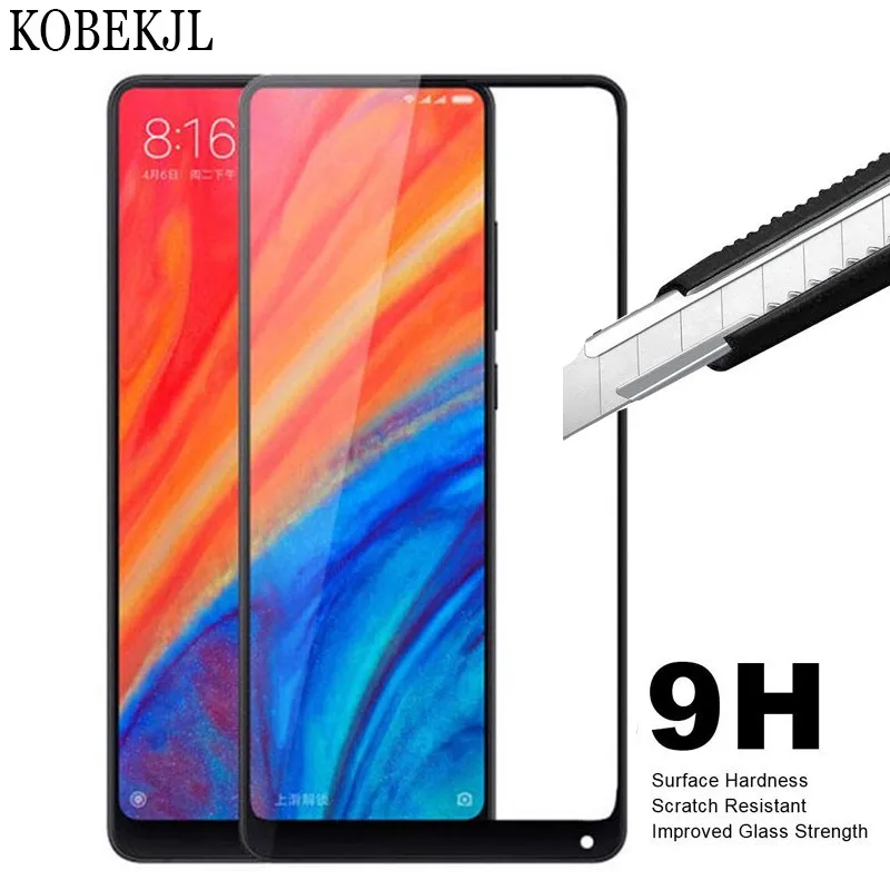 Защитное стекло закаленное 9H для Xiaomi Mi Mix 2 | Мобильные телефоны и аксессуары