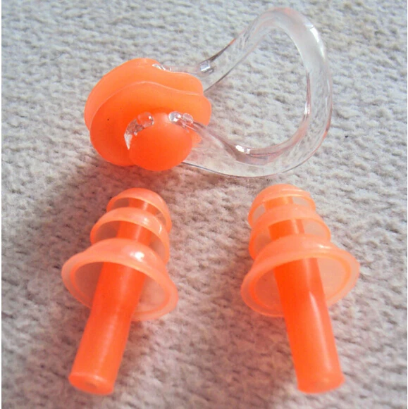 Silicone Swimming Nose Clip Christmas Tree Soft Earbud Waterproof Diving Earplug Water Sports Equipment