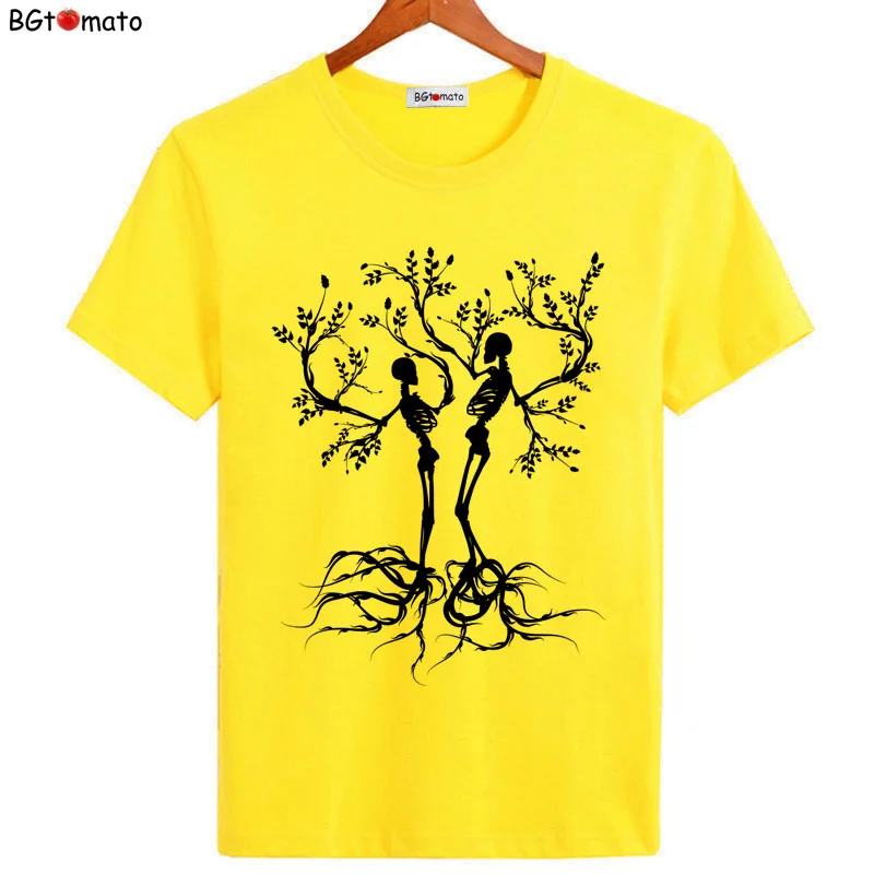 Bgtomato Tree дизайнерские художественные футболки для мужчин новый стиль креативный