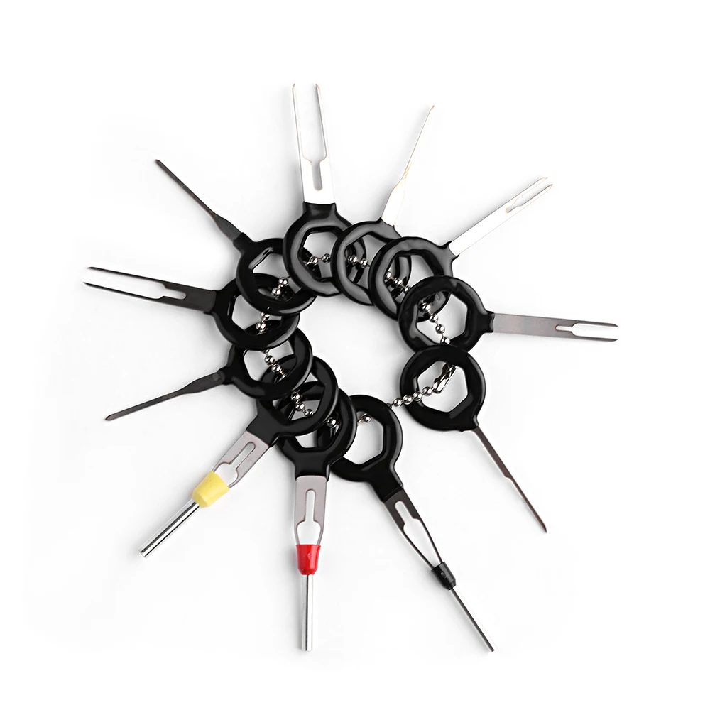 

11Pcs/Set Terminal Removal Tools Car Electrical Wiring Crimp Connector Pin Extractor Kit