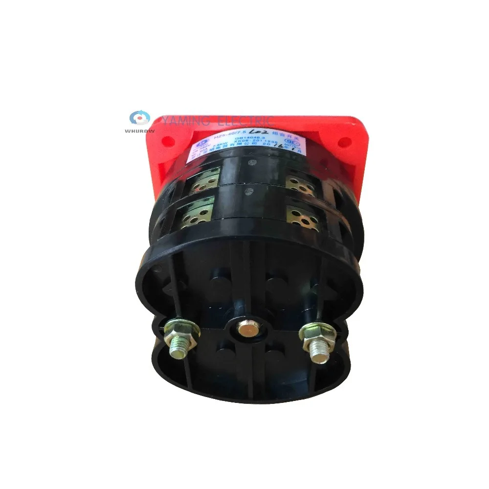 HZ5 40/7 5 L02 красные переключатели 40A 7.5kw 380В 2 полюсный 3 позиционный универсальный