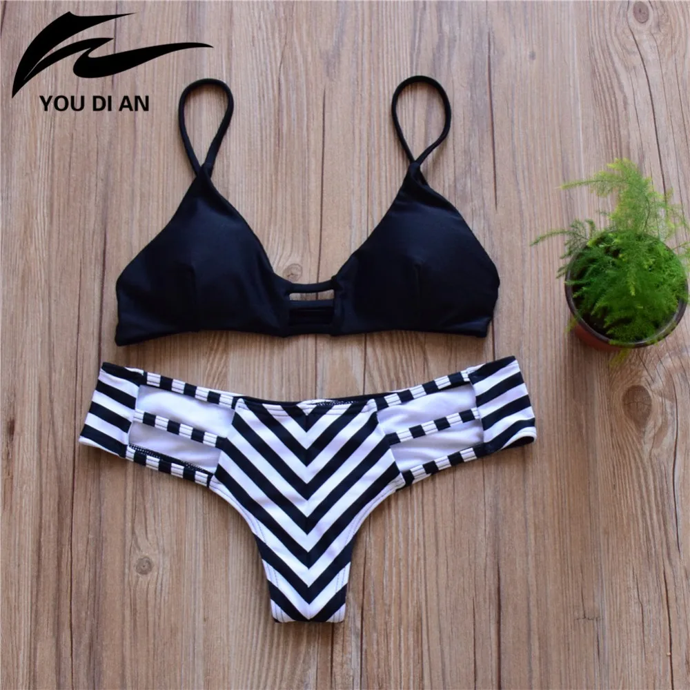 

Hot Sale Sexy Bandage Bikini Women Push Up Swimsuit Print Floral Swimwear Cross Brazilian Bikinis Beach Bathing biquini