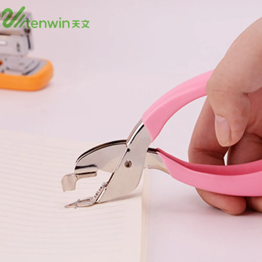 TENWIN креативный 2 цвета металлический удобный ручной степлер для удаления школьного и офисного степлера инструмент для вытягивания ногтей экстрактор