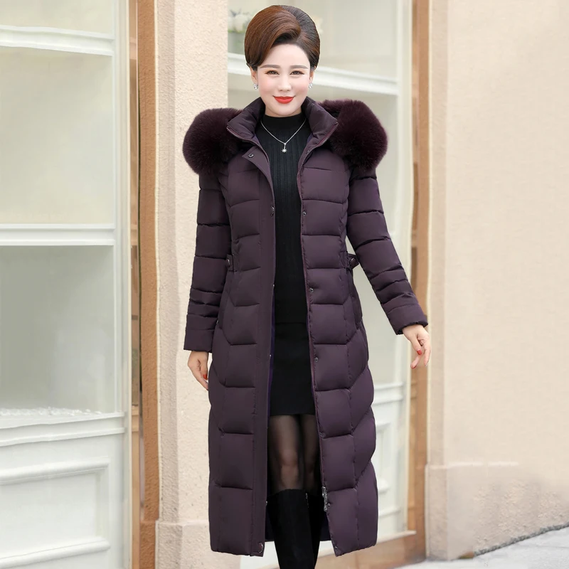 High Quality Women Winter Down Jacket With Fur