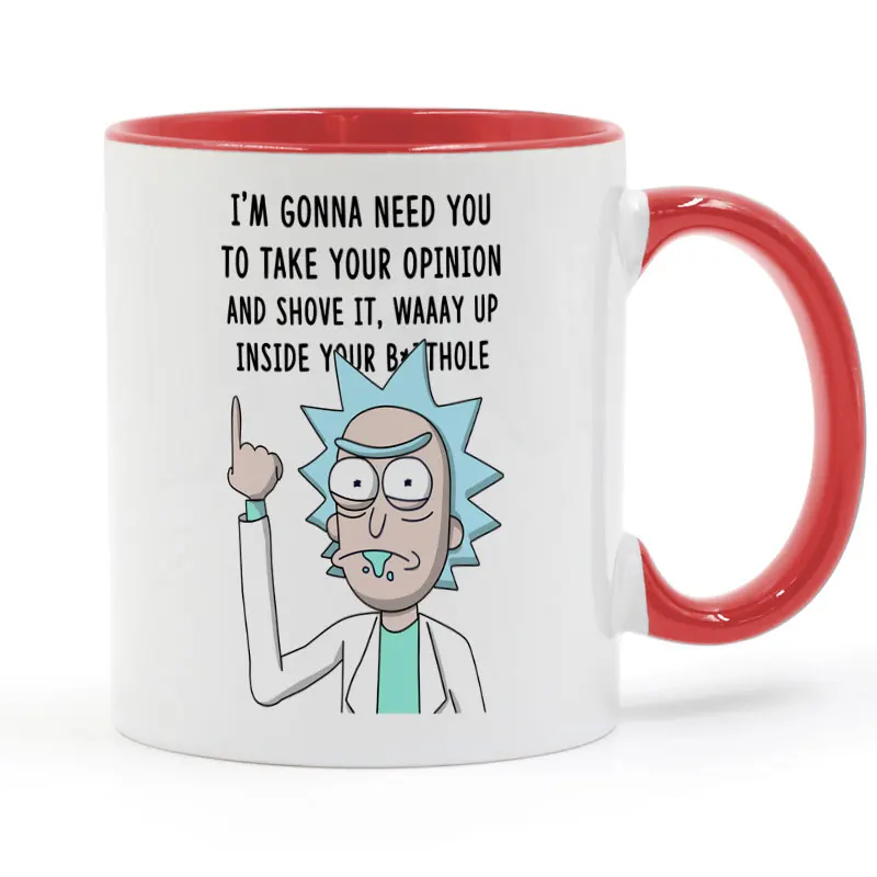 Запихните его Рик и Морти печатная кофейная кружка 11 унций|decorative mugs|printed mugsceramic cup |