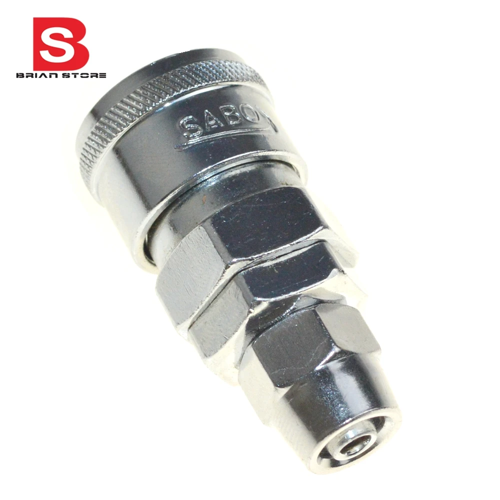 Pneumatic Air Quick Coupler Socket Connect With 6.5mmid10mmod Hose