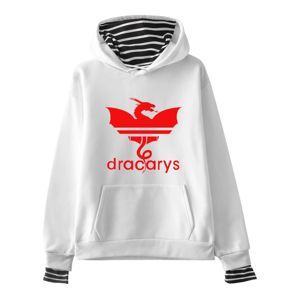 Kpop Dracarys Game Of Thrones Women Fake Two Piece Hoodie Hoody 2019 Winter Winter Sweatshirt Women's Harajuku Hooded Hoodies2XL Kpop Dracarys Game Of Thrones Women Fake Two Piece Hoodie Hoody 2019 Winter Winter Sweatshirt Women's Harajuku Hooded Hoodies2XL