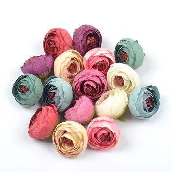 

5pcs Artificial Silk Camellia Flower Heads For Wedding Decoration Fake Flower Handmade DIY Gift Box Accessories Craft Supplies